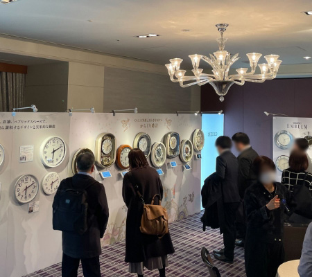 セイコーウオッチ様　新商品提案会　展示物造作