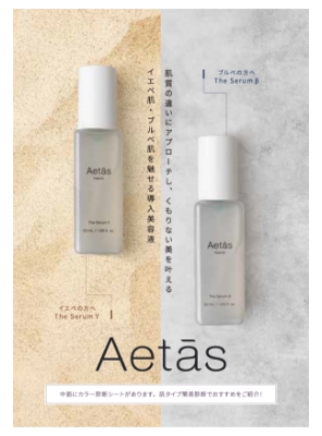 aretisme 様 二つ折り商品パンフレット