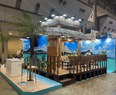 タヒチ観光局様　ツーリズムEXPO　出展ブース