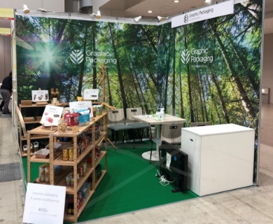 グラフィック・パッケージング・インターナショナル様　パッケージ×デザイン展　出展ブース